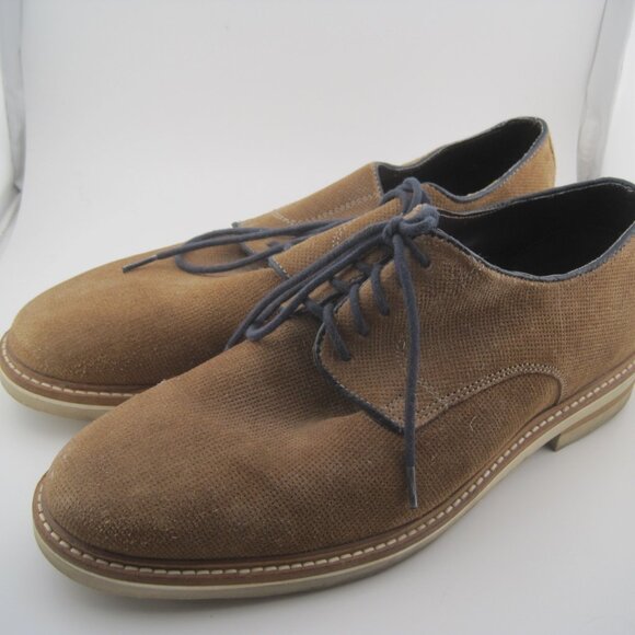 Steve Madden Other - Steve Madden Men's Horten Oxford Carmel Tan Brown Canvas Leather Size 8 Shoes